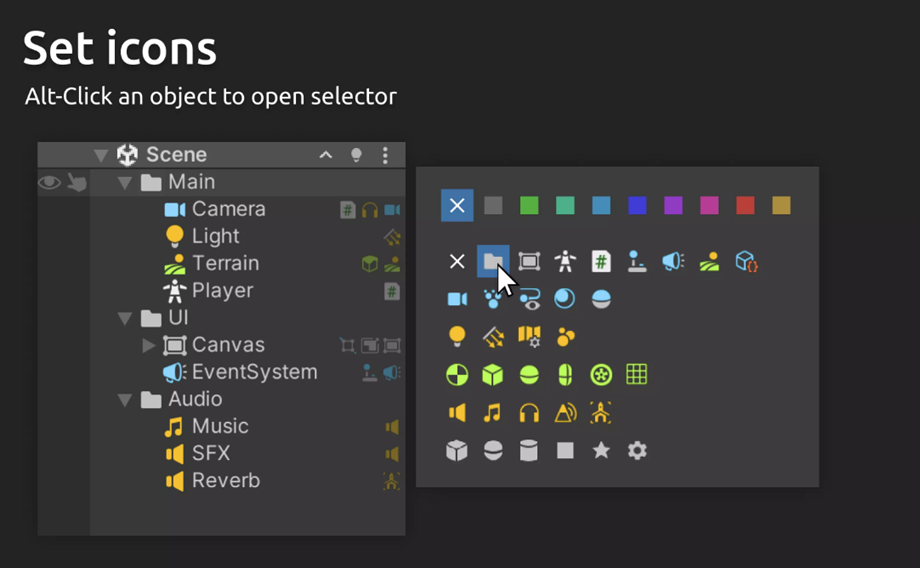 vHierarchy - Streamline your workflow with a clean, optimized hierarchy view and quick-access controls.